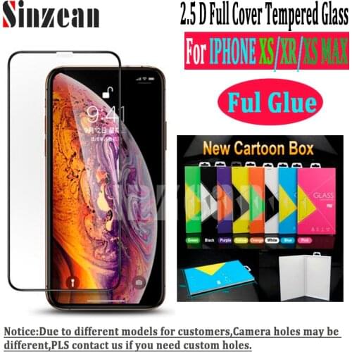 100pcs For IPHONE 12 Pro/11 Pro MAX/XS/XR/12 mini Full covered tempered glass For IPHONE SE 2020 Full Glue Screen Protector