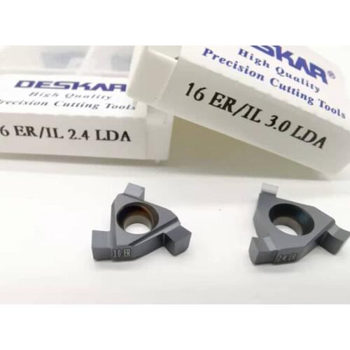 16ER IL 0.7 0.8 0.9 1.0 1.1 1.2 1.3 1.4 1.5 1.6 1.7 1.8 1.9 16IR EL LDA 16IR Grooving Carbide Inserts Shallow Groove Tool