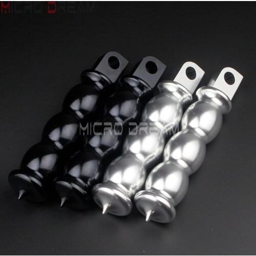2pcs Motorbike Vintage Spike Foot Pegs Male Mount Footrests for Harley Sportster Cafe Racer Softail Chopper Custom CNC Foot Rest