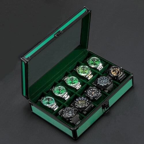 YA 2 Slots Wood Watch Boxes With Lock New Mens Watch Organizer Luxury Watch Display Gift Case Jewelry Holder