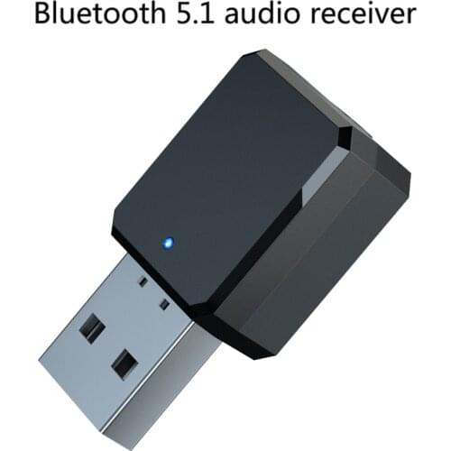 5.1 Bluetooth Audio Receiver Transmitter Mini Stereo Bluetooth AUX USB Dual Output for PC Headphone Car Kit Wireless Adapter