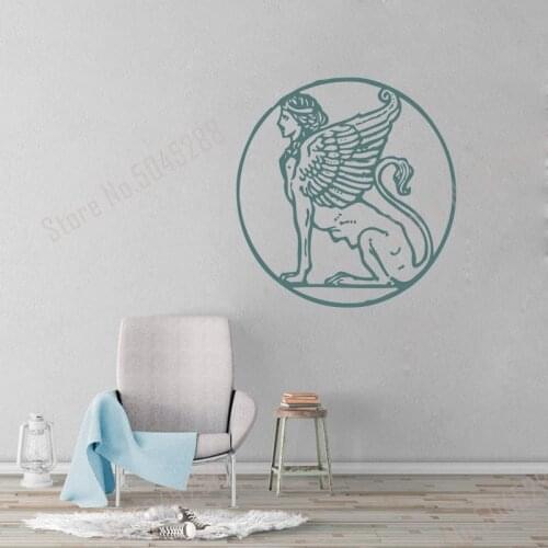 Assyrian god guardian of the Sphinx beast wall decals church wall living room decoration wall stickers Z543