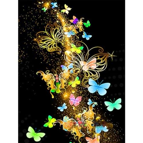 5D DIY Diamond Painting Butterfly Glitter Full Diamond Embroidery Animal Kit Cross Stitch Mosaic Art Home Decoration Gift
