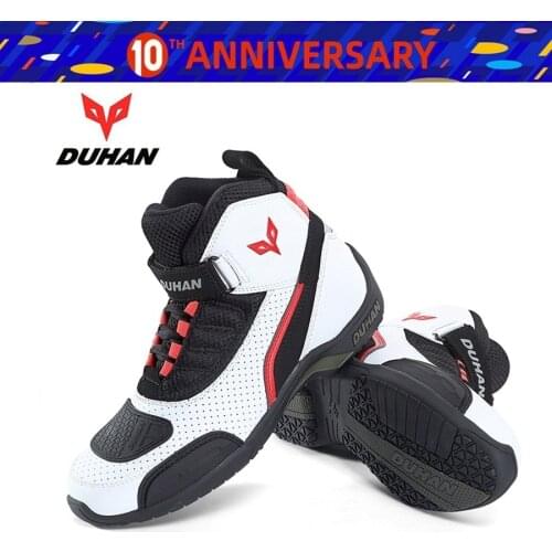 Free shipping 1pair DUHAN Summer Mesh Breathable Off-road Motorcycle Motorbike Scooter Touring Sport Boot Shoes Motorcycle Boots