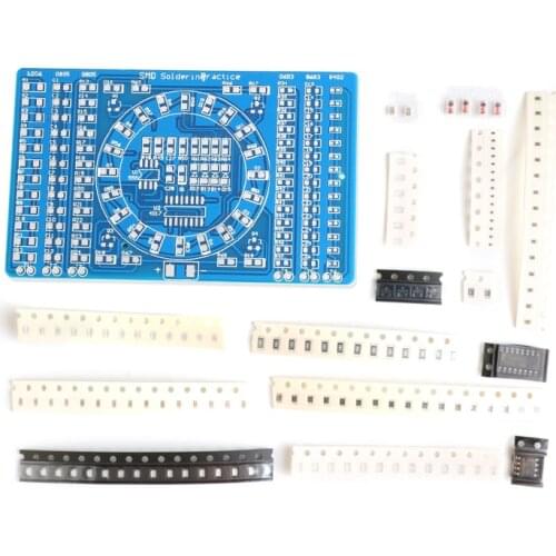 DIY SMT SMD Component Soldering Welding PCB Practice Board Running Water Light Kit DIY Electronica