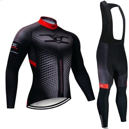 2021 Long Cycling Clothing 9D Set MTB Uniform Autumn Cycling Wear Quick Dry Bike Clothes Bicycle Clothing Mens Cycling Jersey