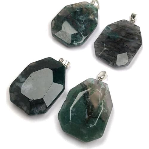 Natural Irregular Crystal Agates Pendant Necklace Exquisite Stone Pendants Charms For Making DIY Jewelry Necklaces
