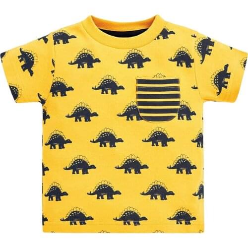 Bambino New Year 2021Tshirt for Boys Cartoon Summer Children Tops 2-7Years Little Kids Clothing Baby Costume Pure Cotton Shirt