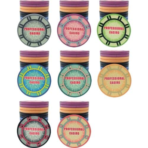 Customized Ceramic Poker Chips for Two Tone With Good Quality Fast Delivery for Pokerchips Factory