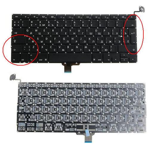 New Russian laptop Keyboard Brand NEW 13.3 RU For Macbook Pro A1278 MC700 MB990 MC374 MB466