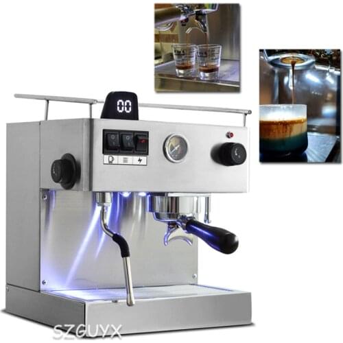 Stainless steel commercial household coffee machine, Italian semi-automatic coffee machine, independent steam milking machine
