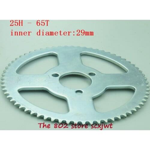 Lightning Delivery 25H 65t 29MM Rear Sprocket fit 2 Stroke Mini ATV 47cc 49cc Dirt Pit Pocket Bike Mini Motor ATV Quad Dirt Pit