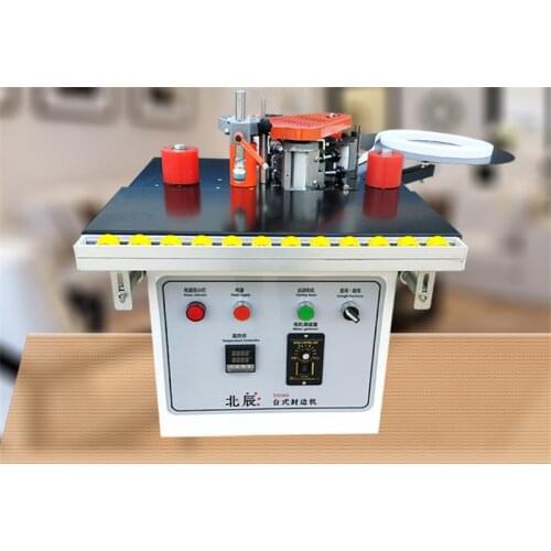 Original MY07 wood portable edge banding machine for MDF/further with tray and cut for edge bander
