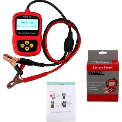 Hand Tool MICRO-100 12 Volt Car Vehicle Boat Motor Battery Analyzer Tester Directly Detect Bad Car Cell Battery CCA