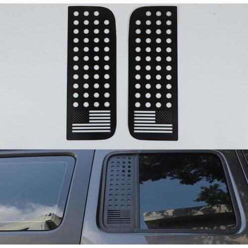 Aluminum Alloy Car Styling For Jeep Wrangler JL and JT Gladiator 2018+ 4 Doors Rear Window Decoration Cover Trim