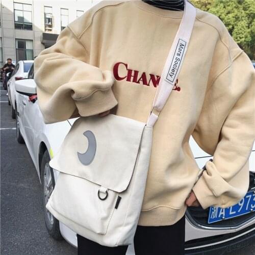 Student Totes Shoulder Bag Big Capacity Kids Cotton Shopping Women Eco Reusable Shopper Bags Canvas messenger Bag handbag