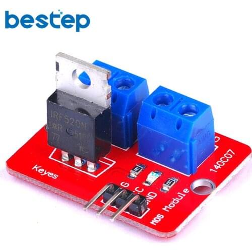 0-24V Top Mosfet Button IRF520 MOS Driver Module For Arduino MCU ARM Raspberry pi