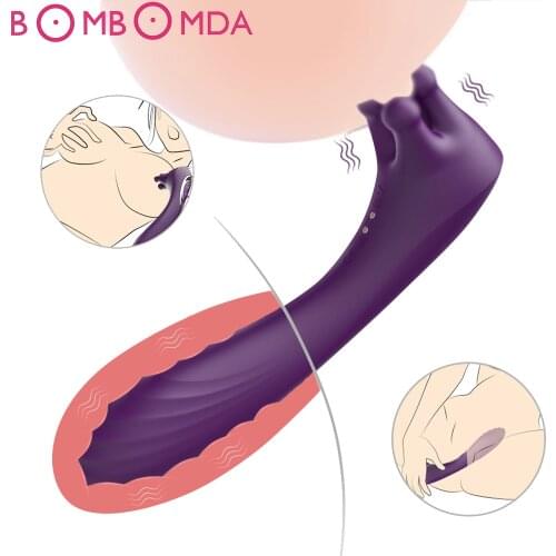 Rotation Clitoral Vibrator Nipple Stimulator Licking Vibrator Breast Enlargement Masturbator Nipple Massage Sex Toys for Women