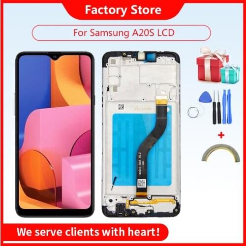 AAA Quality LCD For SAMSUNG Galaxy A20s A207 A2070 SM-A207F LCD Display Screen Digitizer Assembly Repacement Parts For A20S