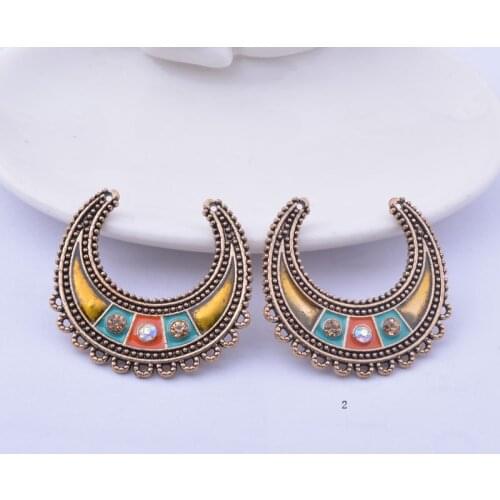 10pcs Antique Gold U Shape Connector Alloy C Shape Connectors Component DIY Tassel Earrings Pendant