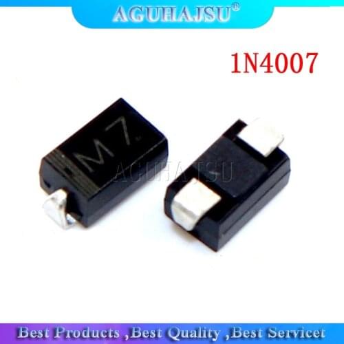 100PCS DIODE M7 1N4007 SMD 1A 100 0V IN4007 Rectifier Diode