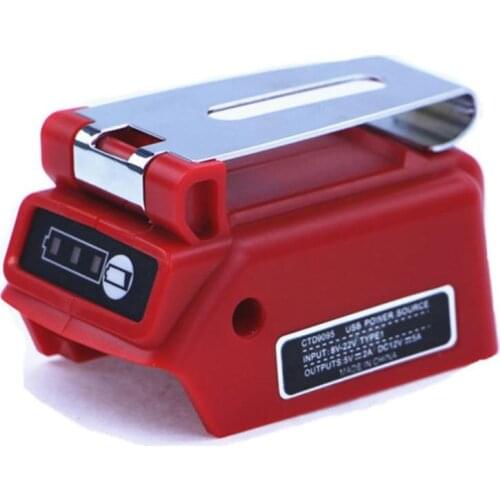 5A Li-ion Battery Adapter Converter USB Charger For Black Decker 18V 20V Lithium Battery 12V DC Output Electrical Appliances 60W