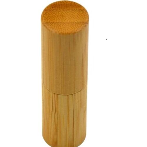 5g/5ml Empty Natural Bamboo Lipstick Tube Packaging DIY Lipstick Lip Balm Lip Tube Cosmetic Container Empty Lip Gloss Tube