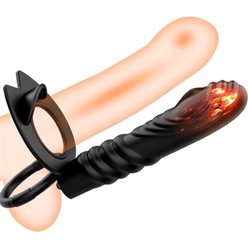 Double Penetration Anal Plug Dildo Vibrator Butt Plug Sex Toys for Couples Strapless Strap-on Dildo Vibrators for Woman Sex Shop