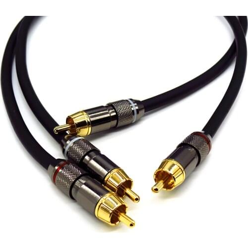 MONSTER 100 HIFI amp audio cable RCA line thickened wall connector canare professional power amp cable size 0.5m 1m 1.5m 2m