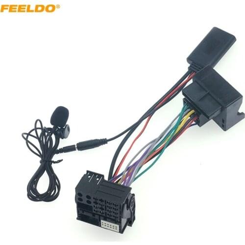 FEELDO Car Bluetooth Module AUX-in Audio MP3 Music Adapter 16Pin Stereo Wire Harness For Citroen C2 C3 Peugeot 207 307 #HQ6672