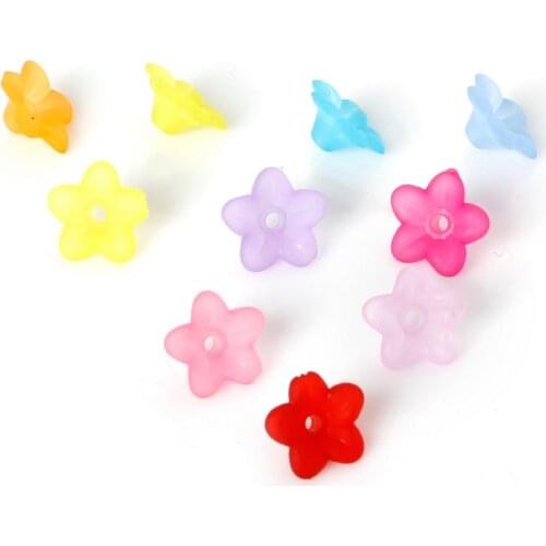 Hot Sale Approx 4*9mm 470Pcs/lot Acrylic Loose Spacer Charm Frosted Leaf Beads Fit Fashion Jewelry Necklace Bracelet For DIY