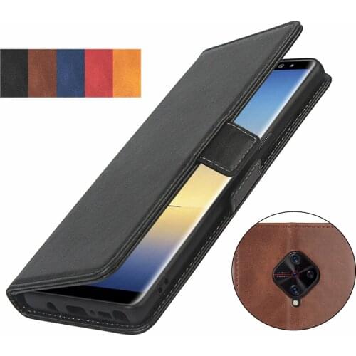 Pu leather Fitted Case for VIVO V17 (Russia) / X50 Lite / Y9S / S1 Pro Wallet Cover Short-buckle Flip phone bag case GG