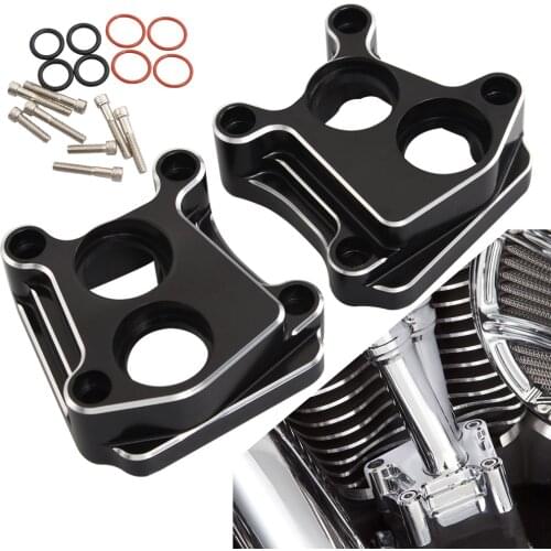 Black Aluminum Engine Lifter Tappet Cover Block For Harley Davidson Twin Cam Softail Dyna 1999-2017 Motorcycles