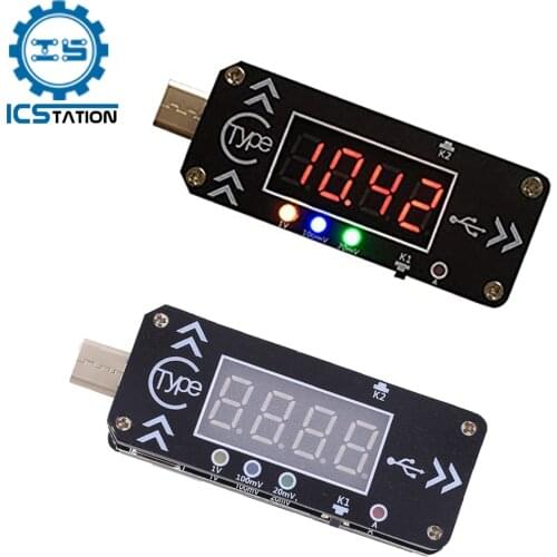 PD2.0 3.0 USB-C Type-C Trigger 20V PPS USB Decoy Device Current Voltage Meter Ammeter Voltmeter Digital Display