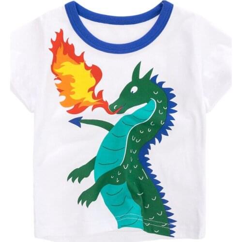 Bambino 2021 New Tees of Children 2-7 Years Cartoon Pure Cotton T shirt for Kids Boys Tops Clothing Baby Clothes Child Costume