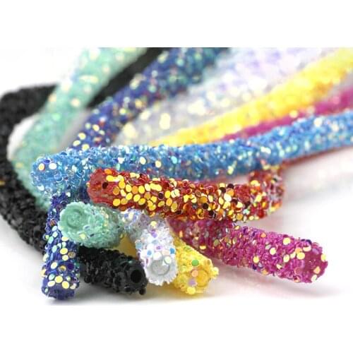 Colorful rope sequins 6 mm cup five finger flower sequin braids used for sewing wedding craft women clothing accessories