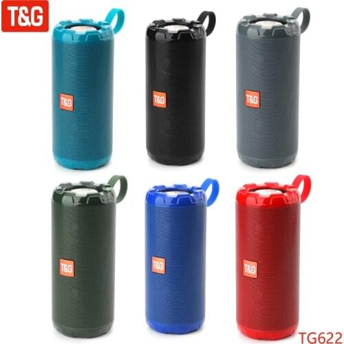 T&G TG622 New Metal Portable Wireless Speakers Bluetooth Speaker Bass Column Waterproof Outdoor USB TF Subwoofer Loudspeaker