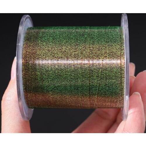 500M Invisible Spoted Super Strong Carp Fishing Line Monofilament Fishing Line Speckle Fluorocarbon Coated Fishing Line Pesca
