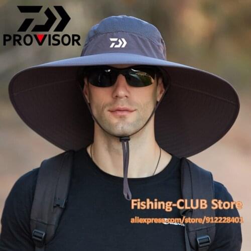 Daiwa Fishing Hat Daiwa Hat Mountaineering Hat Sunscreen Breathable Hats for Men Outdoor Sun Protection Adjustable Fishing Cap
