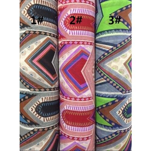 145cm width 75D printed chiffon fabric geometry pattern for summer clothes and dress CH-010