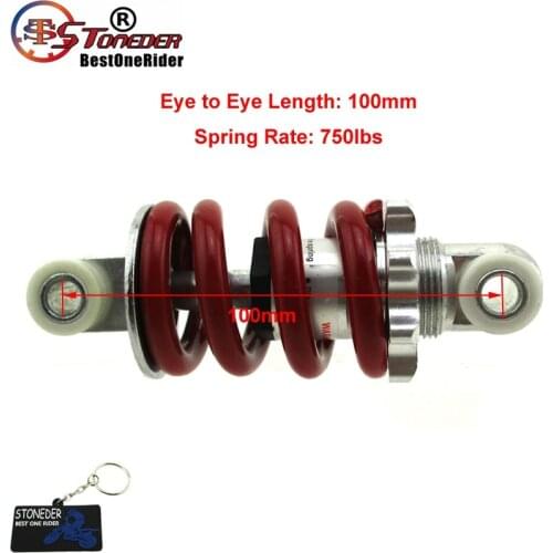 STONEDER 100mm 750lbs Shock Suspension For 2 Stroke 33cc 43cc 47cc 49cc Minimoto Kids ATV Quad Pocket Bike Go Ped Scooter