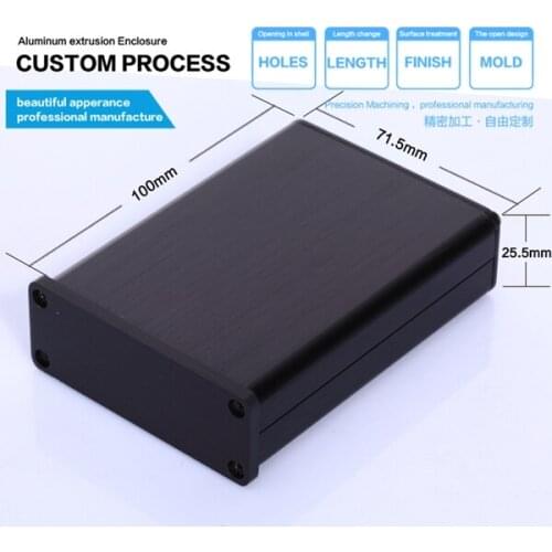 YGW-003-71*25.5-100mm (WxH-Dfree )aluminum multifunctional wire power amplifier enclosure