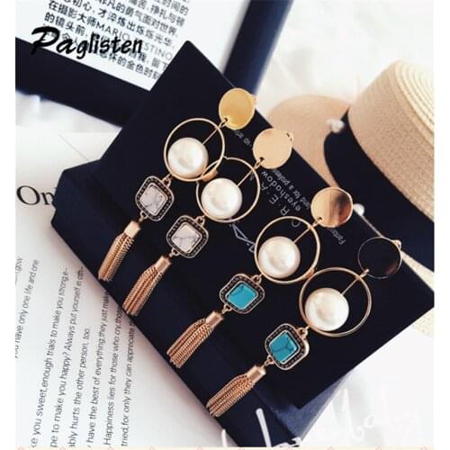PAGlisten Fashion Hollow Out Zinc Alloy Imitation Pearl Lady Stud Earrings Boucle Doreille Earring ZA73