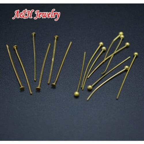 Gold Color DIY Findings Jewelry Making Bobby Pins Bead Ending Needles For Fashion Women Jewelry Making Materials 200pc/lot