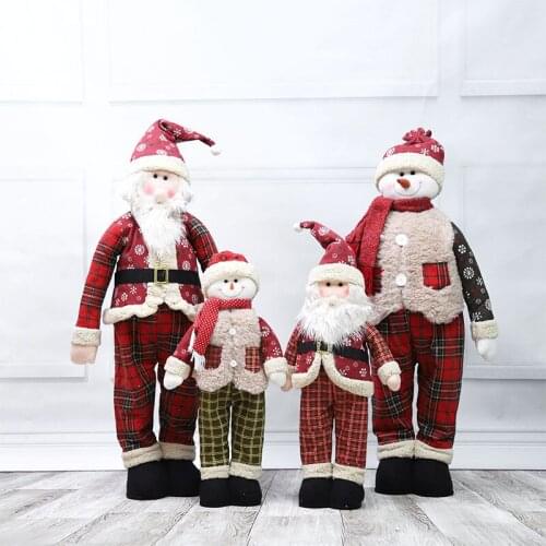1/8pcsChristmas decoration snowman elk doll doll ornaments large elderly window Christmas tree shopping mall desktop scene props