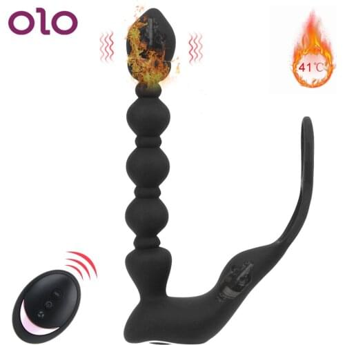 10 Frequency Male Prostate Massage Vibrator Anal Plug Sex Toys for Gay Men Anal Toys Butt Plug Delay Ejaculation Ring for Man