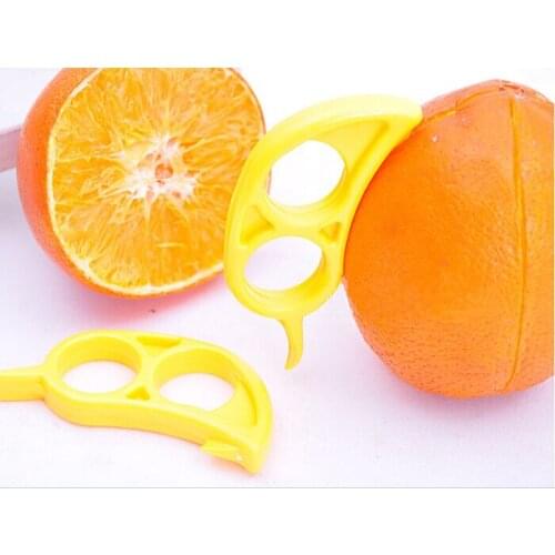 10pcs/lot Orange Peelers Zesters Opener Practical Lemon Fruit Slicer Fruit Stripper Opener Fruit Vegetable Cooking Tool EKX 326