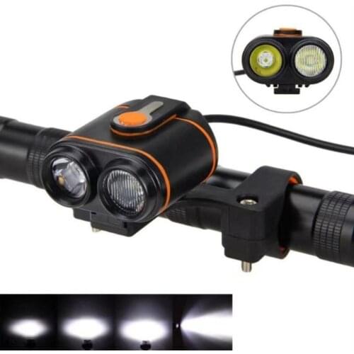 2400 Lumens Super Bright Waterproof 2*XML T6 Bike Front Light Bicycle light Led Bike Headlight With Battery Pack for Cycling
