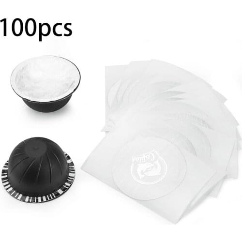 40/100/120pcs Foil Lids Coffee Capsule Aluminum Foil Lid Sticker Single Use For Nespresso Vertuo New