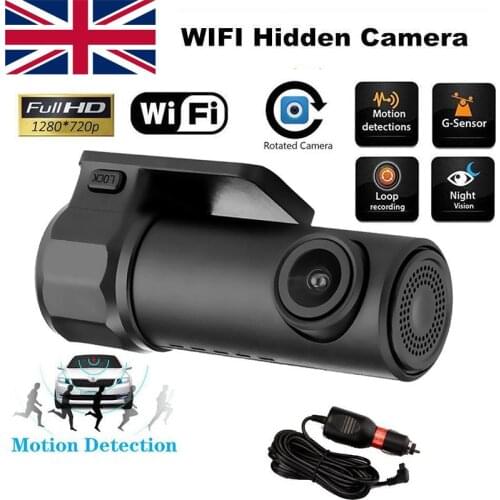 Black Dash Camera Car DvR 360 Rotatable Full HD 360 Degree Rotate Parking Mode Car Dashboard Recorder 1080P Mini WiFi Dash Cam